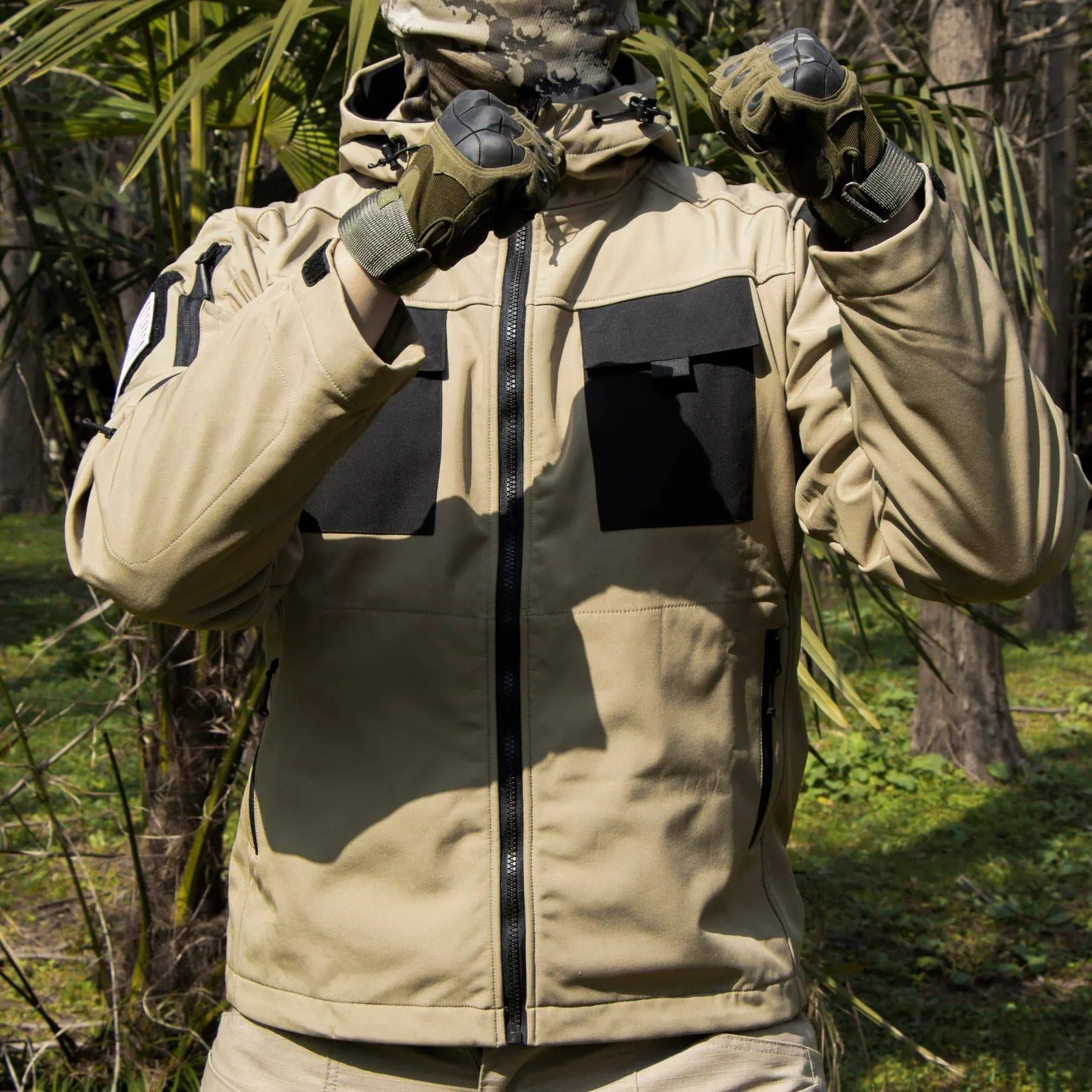 BEETLE 5-in-1 Muti-Pocket Warm Softshell Waterproof Tactical Jacket