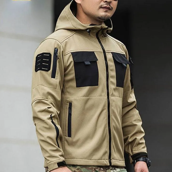 BEETLE 5-in-1 Muti-Pocket Warm Softshell Waterproof Tactical Jacket