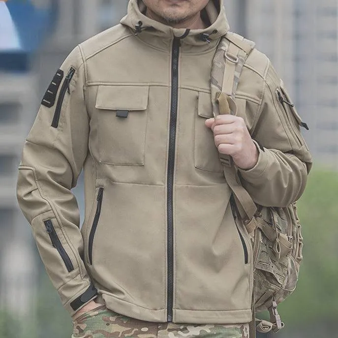BEETLE 5-in-1 Muti-Pocket Warm Softshell Waterproof Tactical Jacket