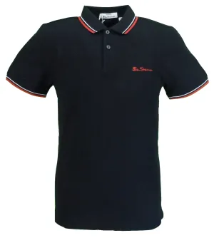 Ben Sherman Men's Black Signature 100% Cotton Polo Shirt