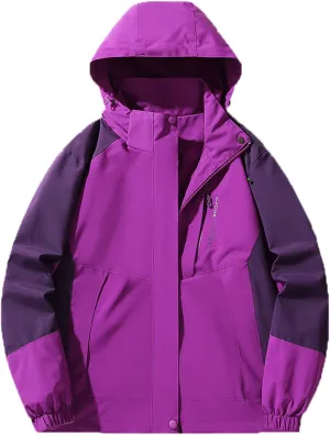 Bidobibo Light Weight Rain Jackets Women Plus Size Solid Trench Coat Windbreaker Waterproof Jacket with Hoodie for Women