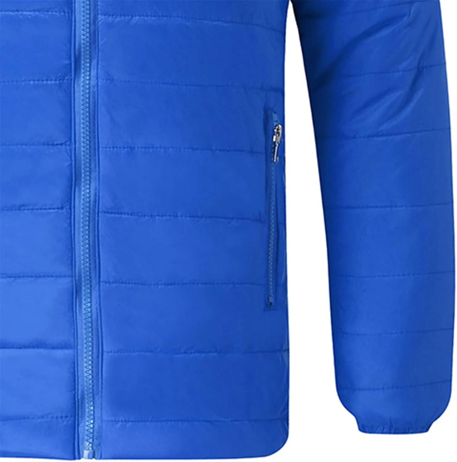 BIFUTON Lightweight Puffer Jacket with Hood Men Warm Thick Down Hoodie Full Zip Puffy Coat for Hiking Travel Winter Outwears