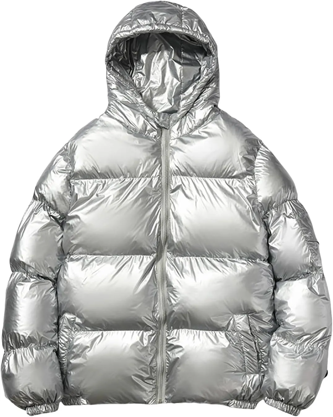 BIFUTON Puffer Jacket Hoodies for Men Zip Up Cotton Down Outwears Lightweight Down Jackets Mens Winter Coats with Pockets
