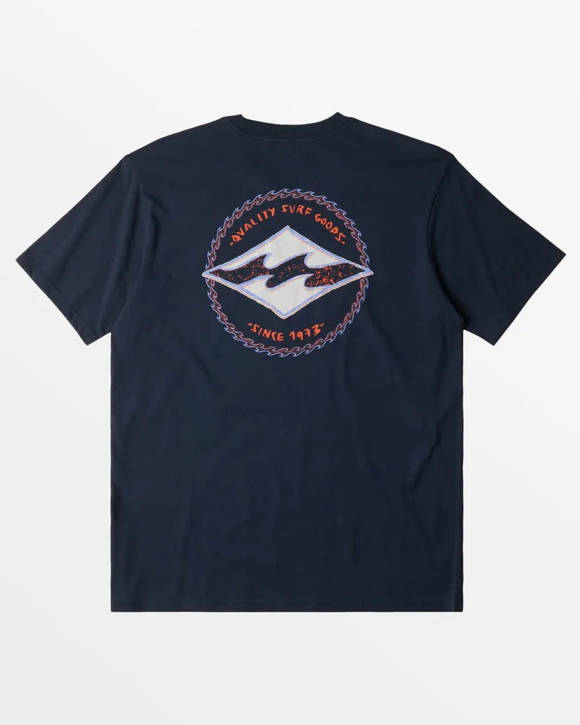 Billabong Youth Rotor Diamond Tee-Navy