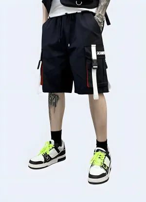 Black And White Streetwear Shorts