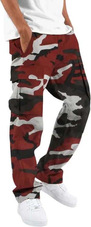 Black Cargo Pants Insulated Cargo Pants Stretch Casual Pants Men Men's Cargo Multi Pockets Jeans Mens Cotton Pants Relaxed Fit Cargo Jeans Cargo Casual Pants for Men