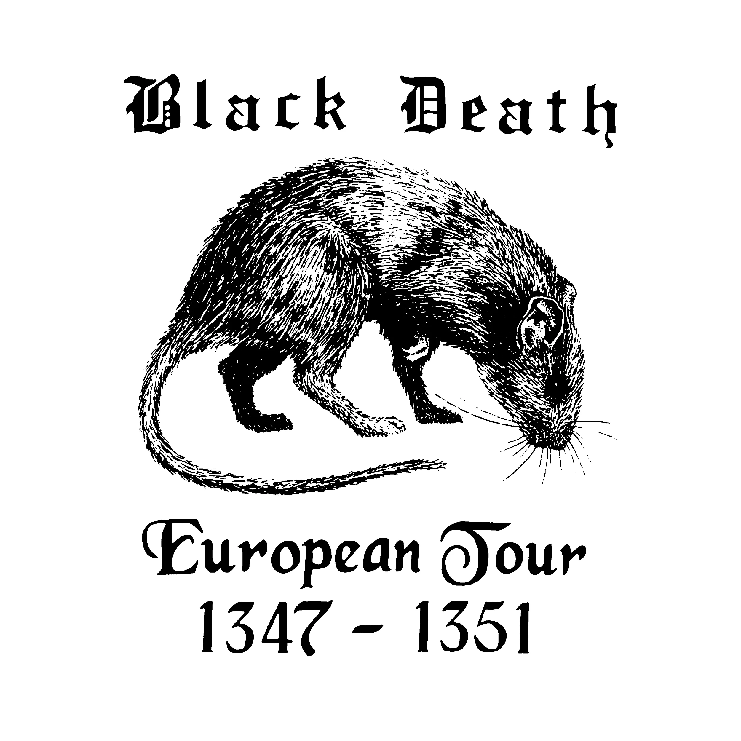 Black Death European Tour Slim Fit Tee