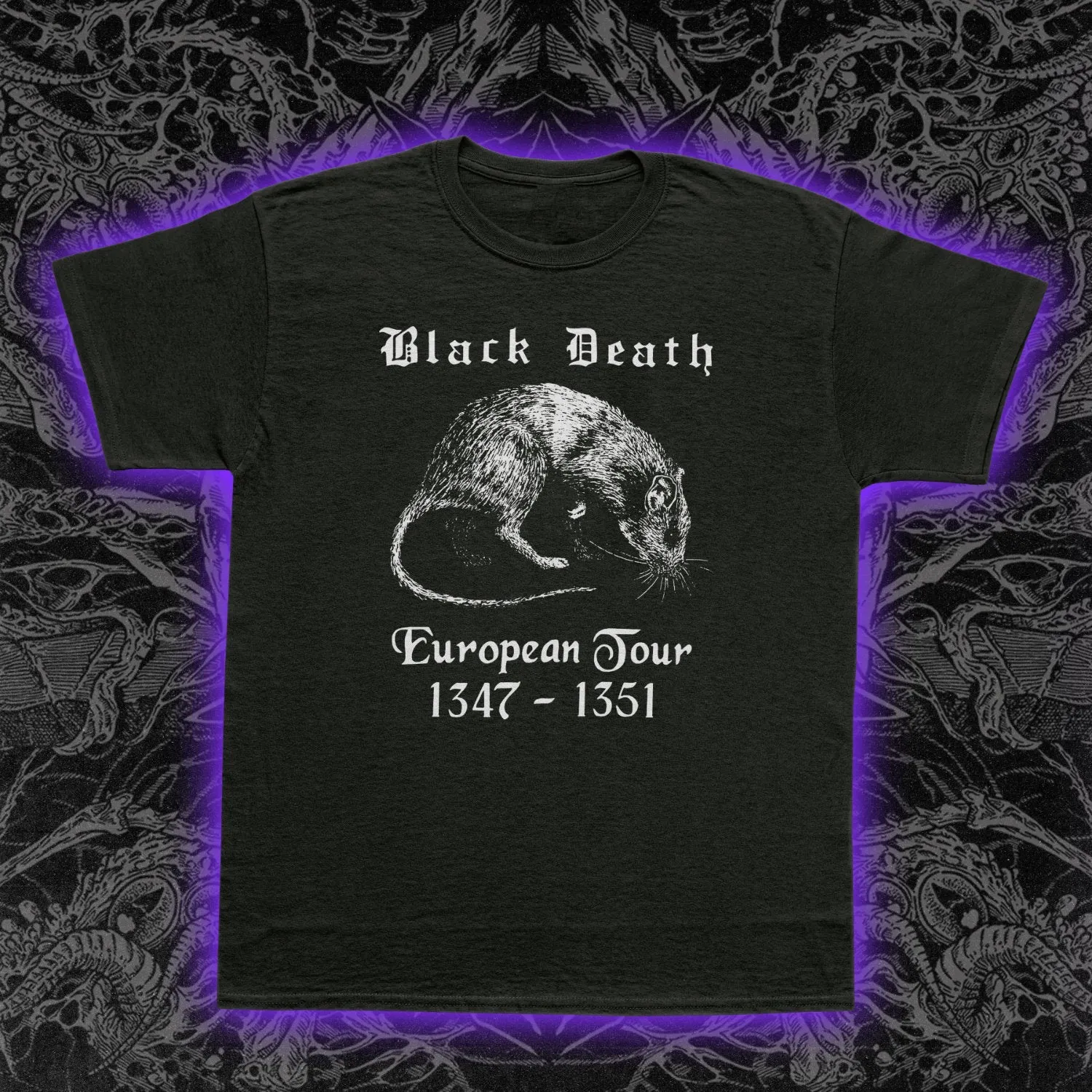 Black Death European Tour Slim Fit Tee