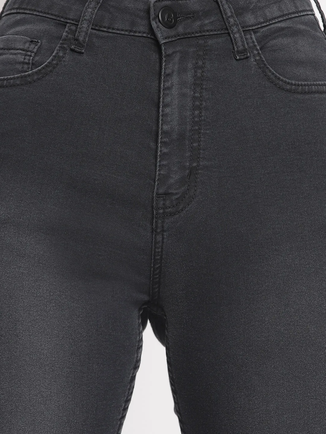 Black High Waist Slim Fit Jeans