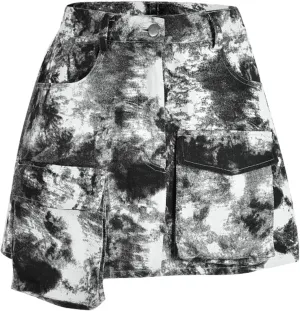Black Mini Skirt for Women Sexy High Waisted Casual Pockets Summer Short Women's Cargo Skirts Dressy Cute