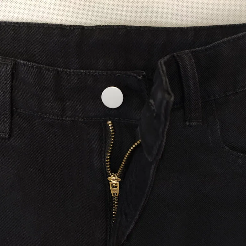 Black Ripped Regular Fit Jeans