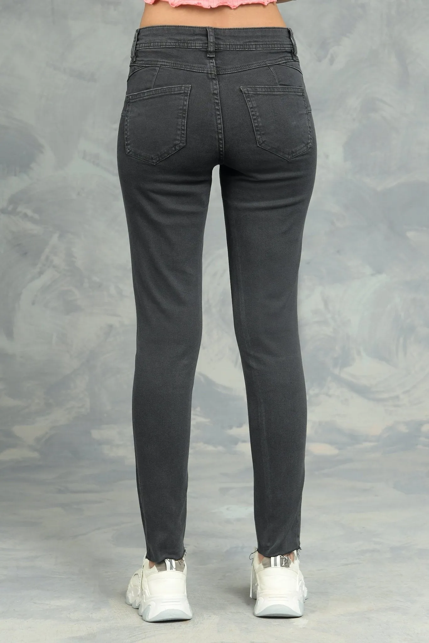 Black Slim Fit Ripped Jeans