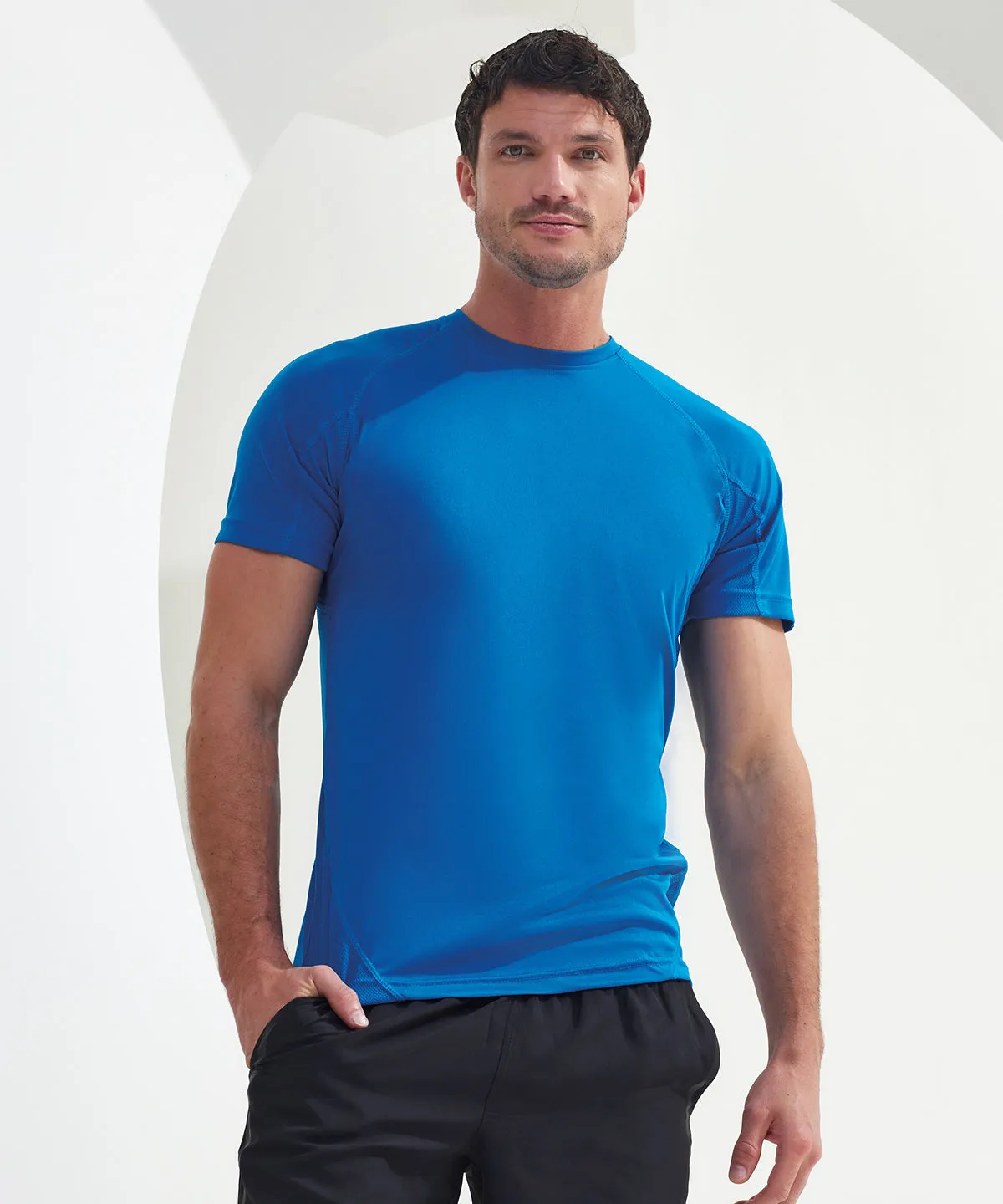 Black - TriDri® panelled tech tee