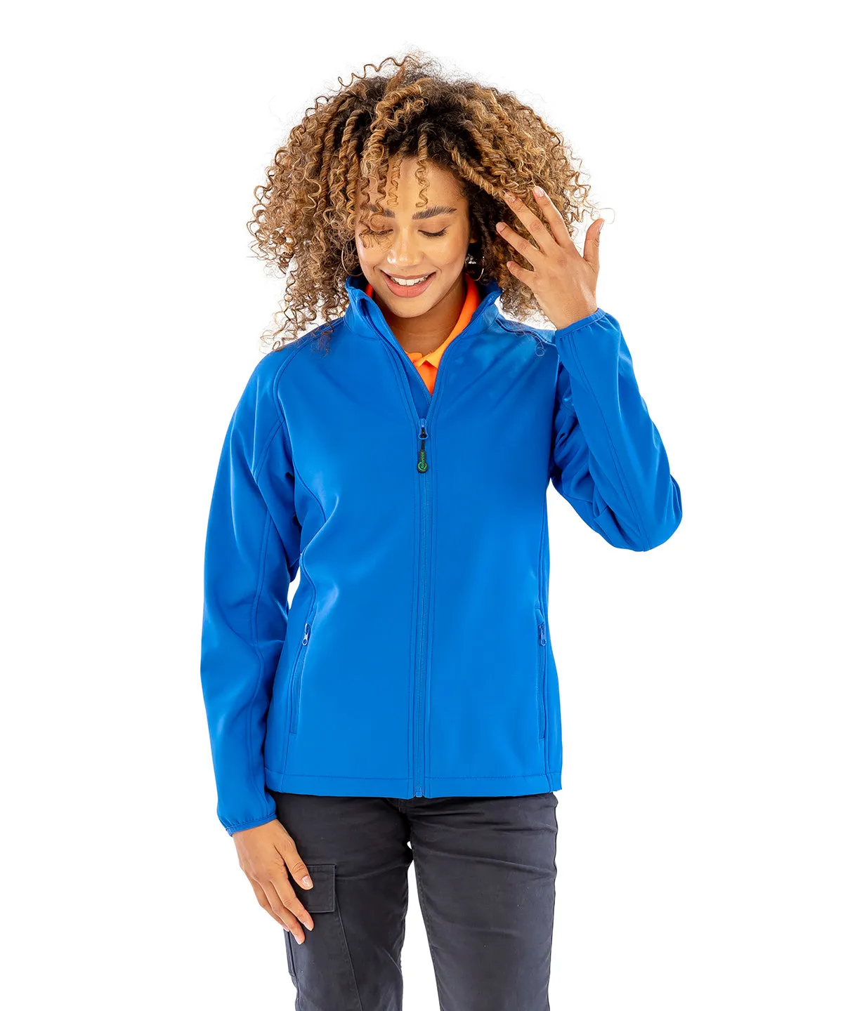 Black - Women's recycled 2-layer printable softshell jacket