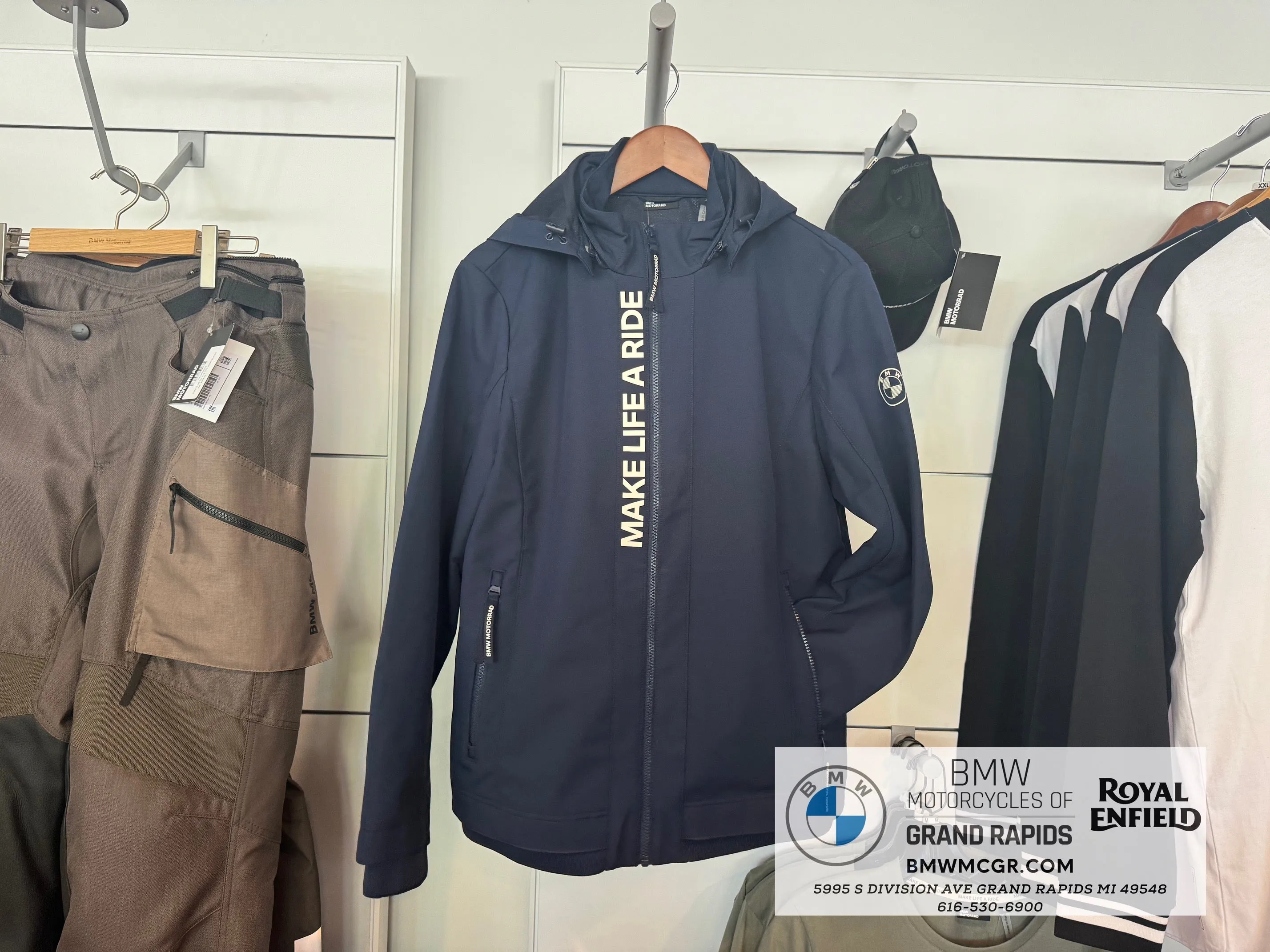 BMW MOTORRAD SOFTSHELL JACKET MAKE LIFE A RIDE BLUE