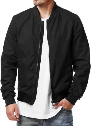 Bomber Jacket Men Mens Diamond Quilted Jackets Bomber Varsity Winter Fall Chunky Coats Outwear