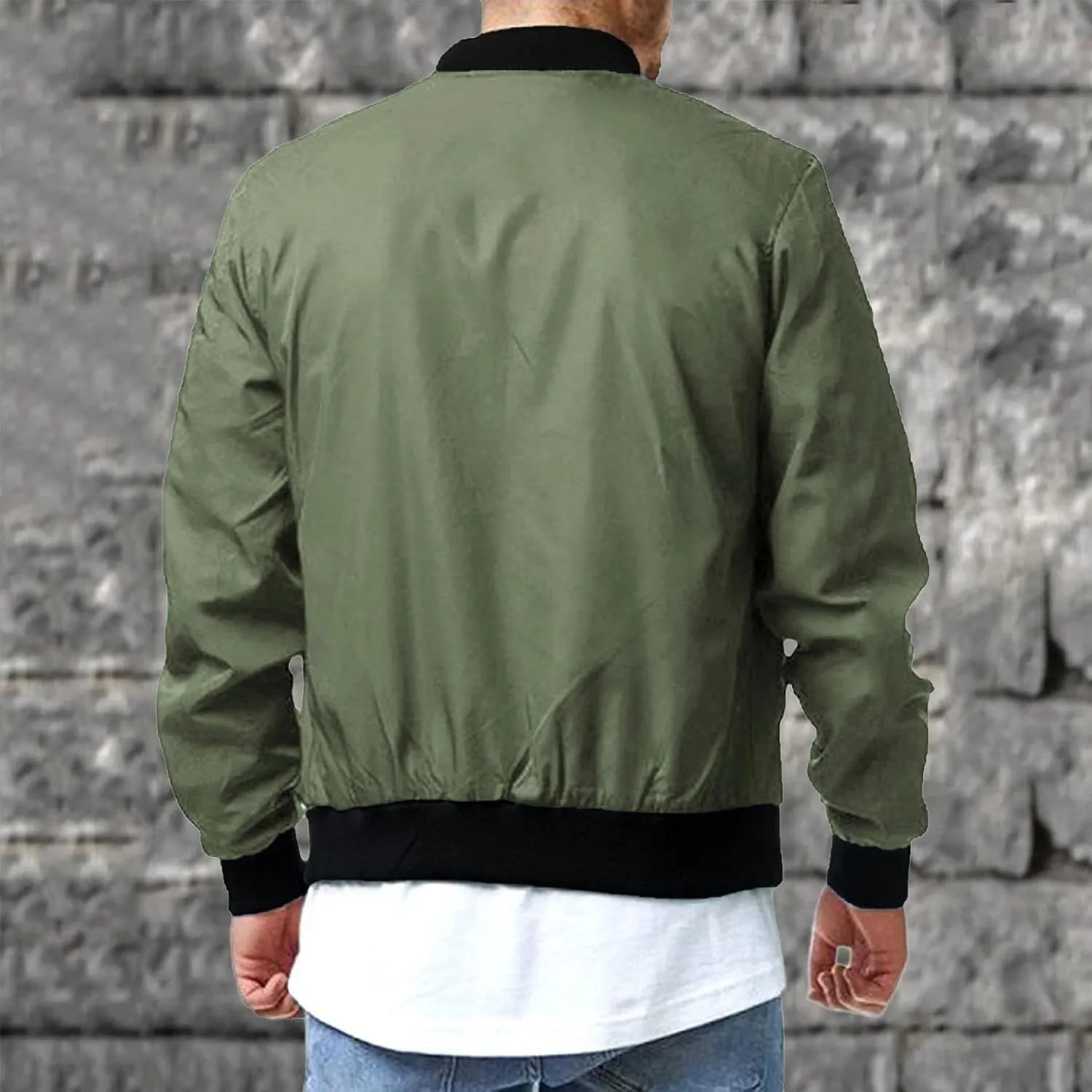 Bomber Jacket Men Mens Diamond Quilted Jackets Bomber Varsity Winter Fall Chunky Coats Outwear