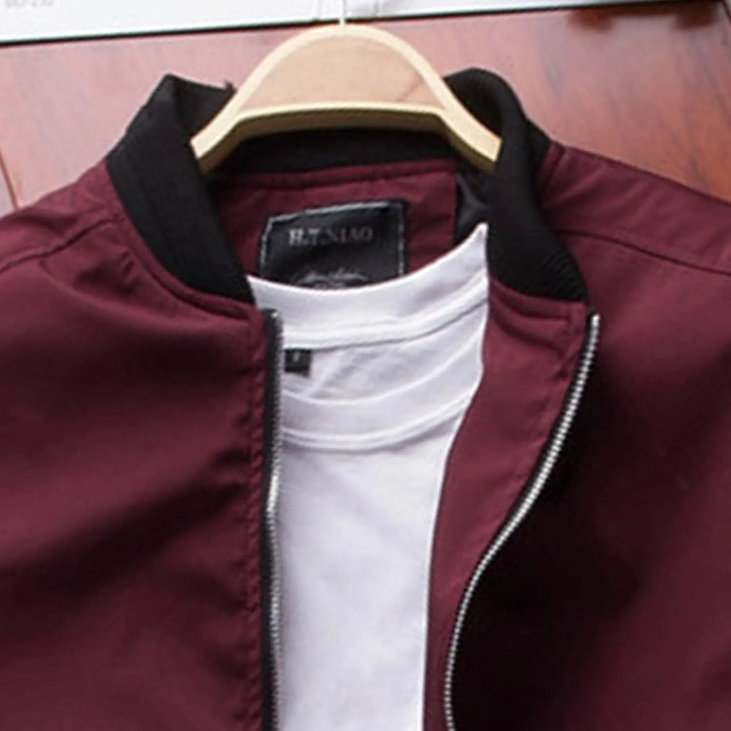 Bomber Jacket Men Men's Lightweight Softshell Coat Sportwear Zipper Windbreaker Flight Bomber Jacket