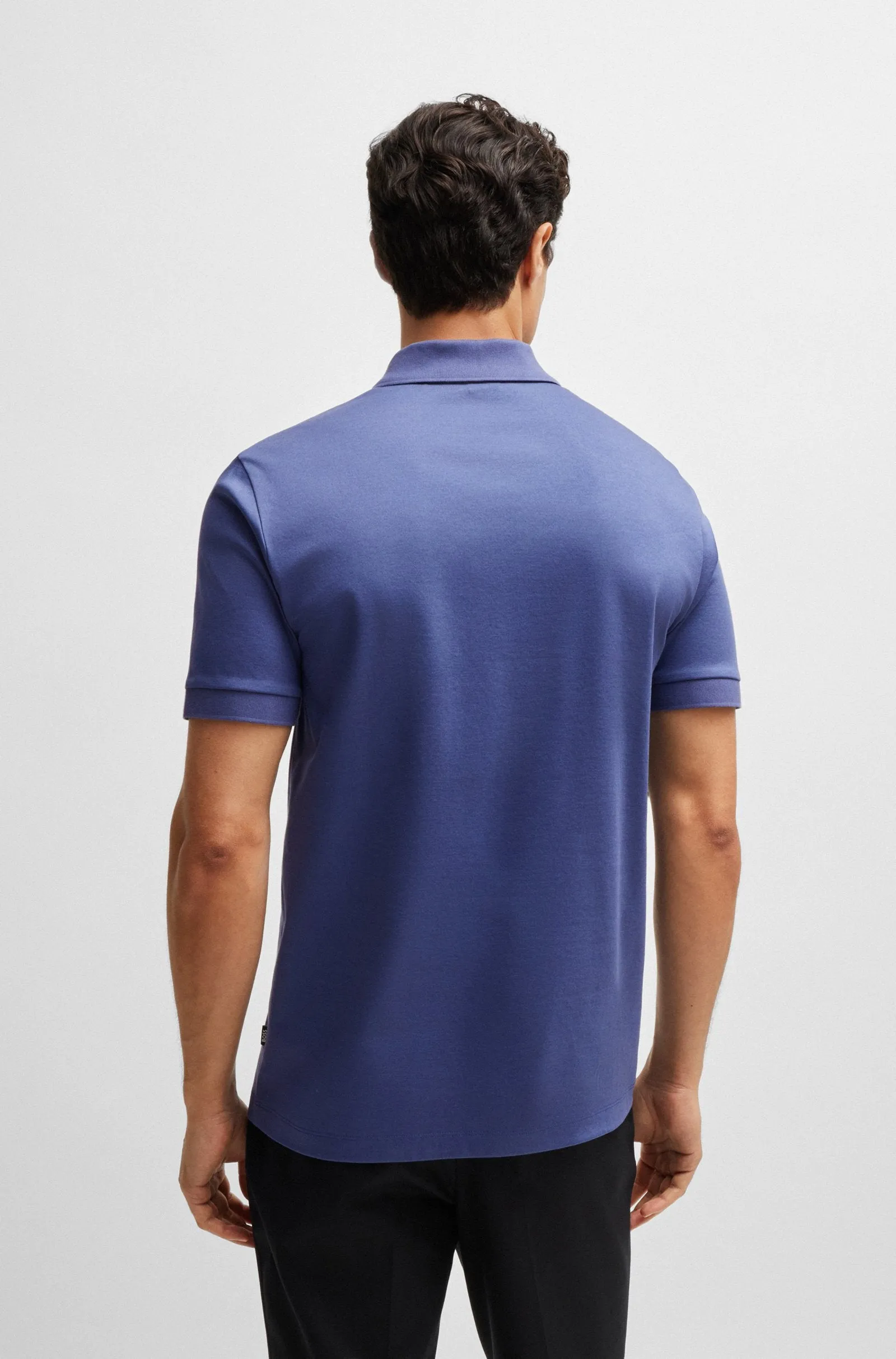 BOSS Black C-Polston 36 Polo Shirt 10260025 412 Navy