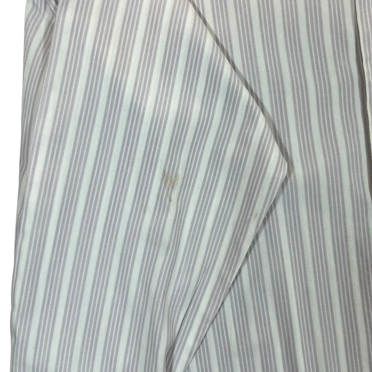 BOSS HUGO BOSS White Striped Long Sleeve Cotton Dress Shirt