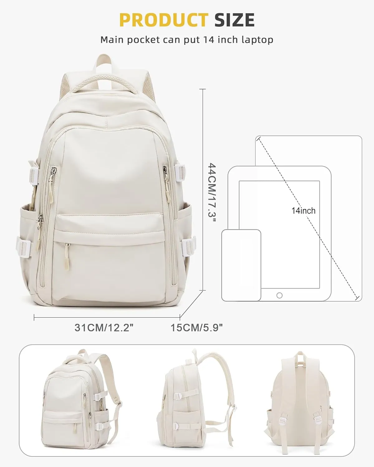 BOXSAM Lightweight School Backpack