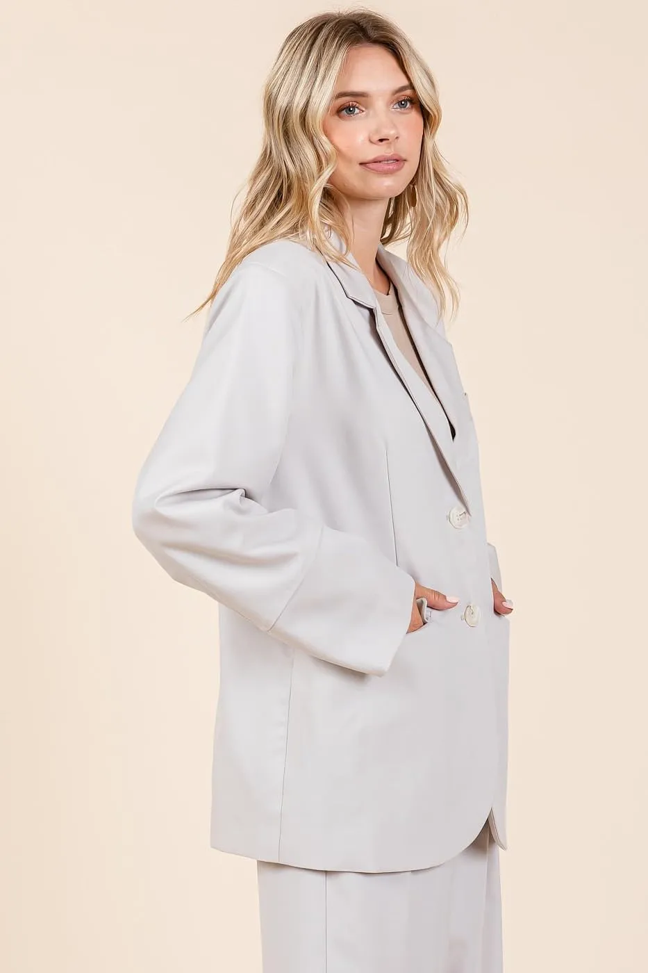 Boyfriend Fit Blazer Jacket