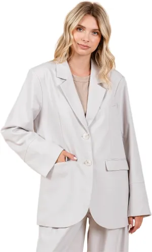 Boyfriend Fit Blazer Jacket