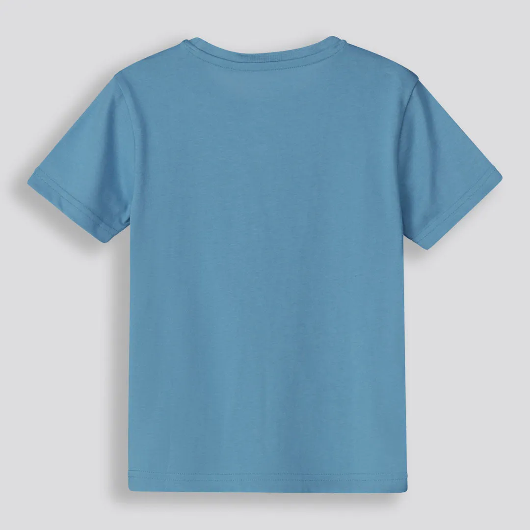 Boys Branded Tee _ 155750 _ Teal