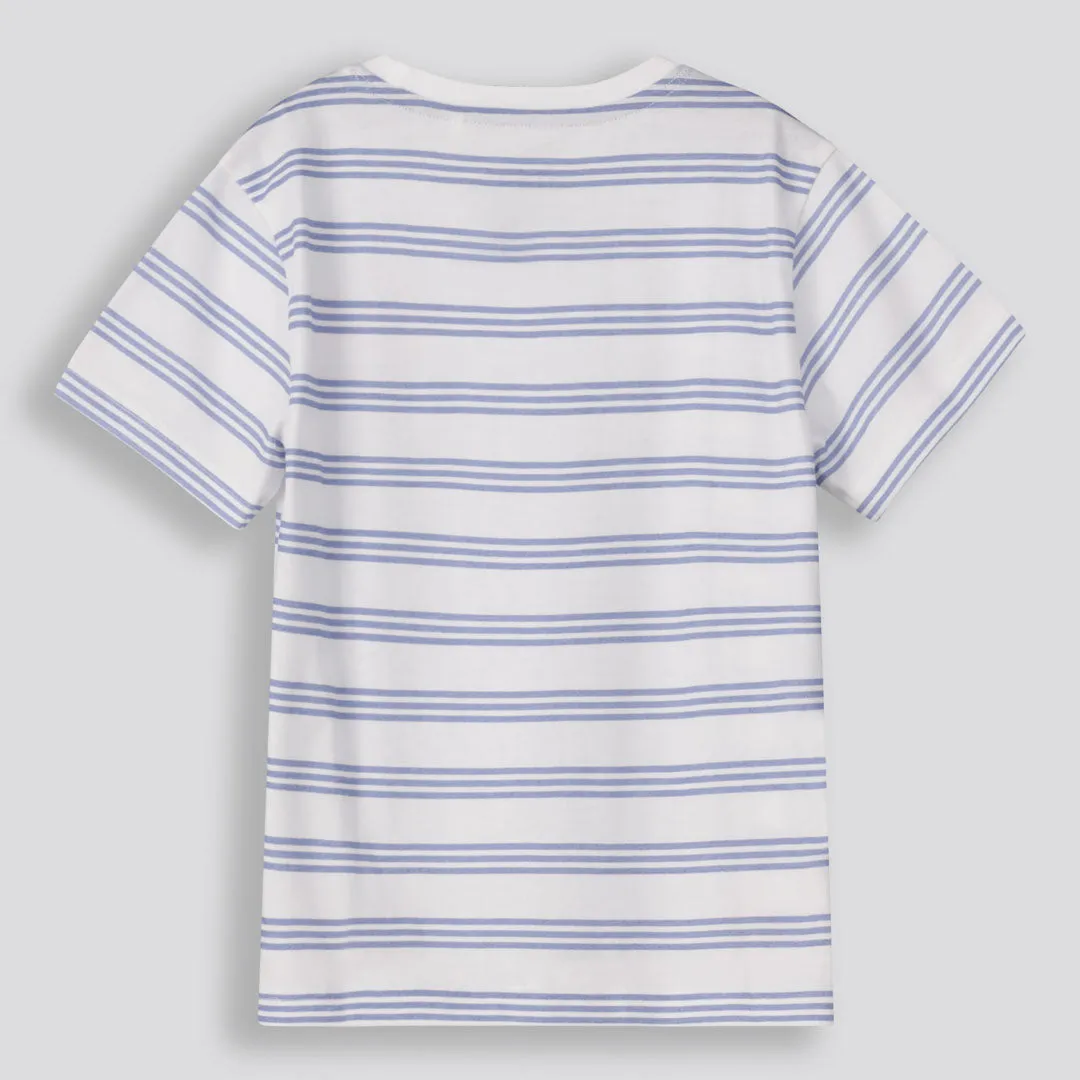 Boys Branded Tee _ 155769 _ Optic White