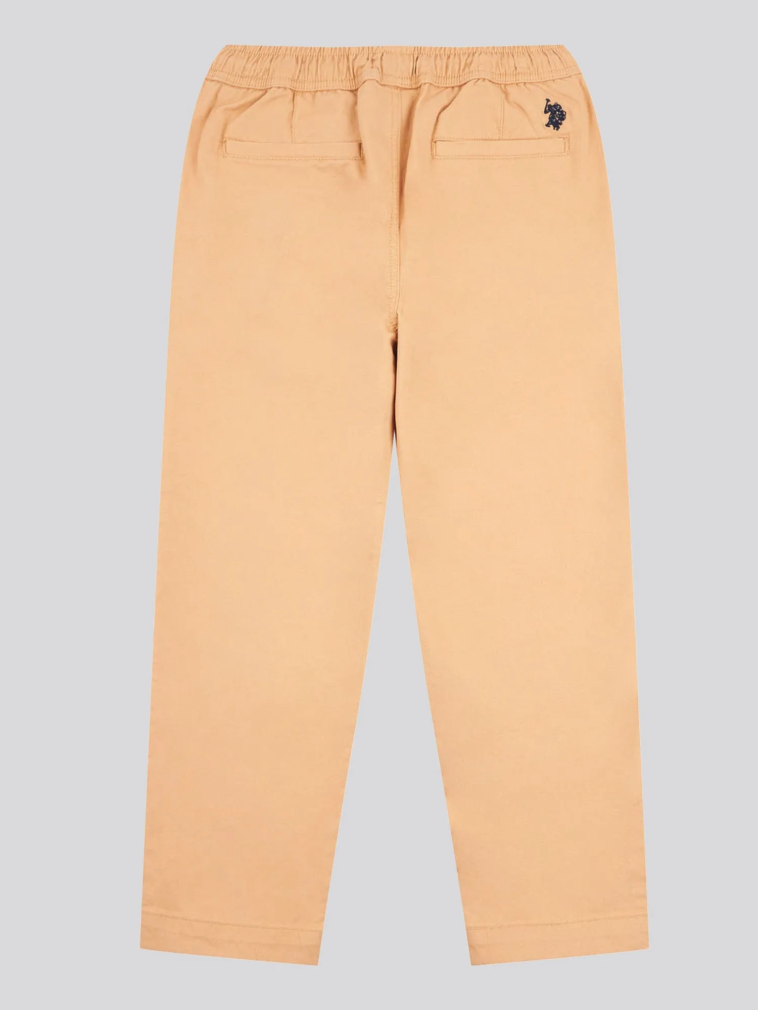 Boys Drawstring Waist Trouser in Tan