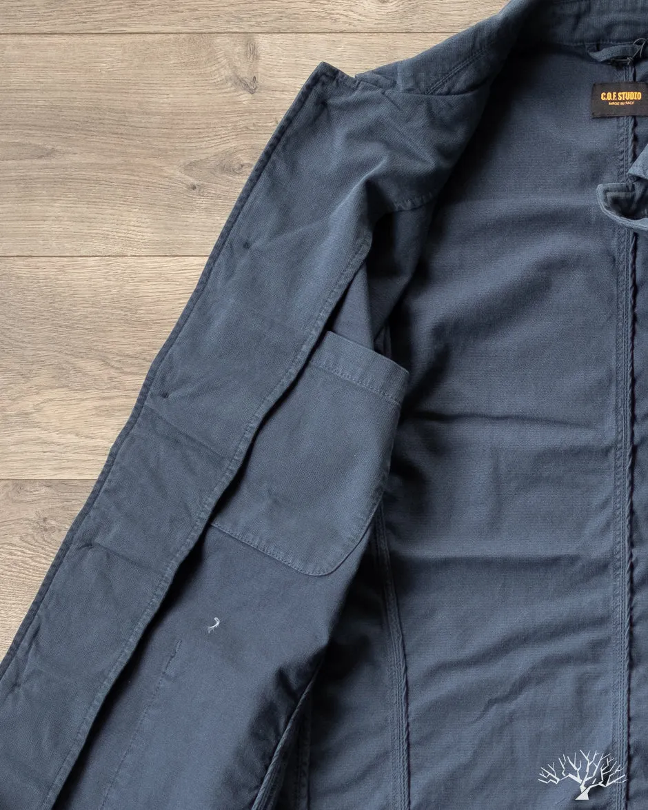 Brewer Jacket Cotton Structure - Navy