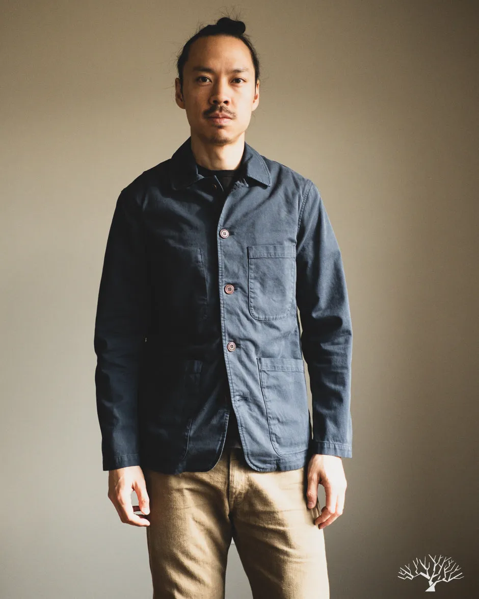 Brewer Jacket Cotton Structure - Navy