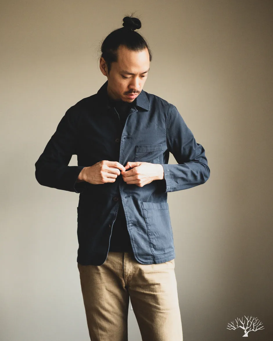 Brewer Jacket Cotton Structure - Navy