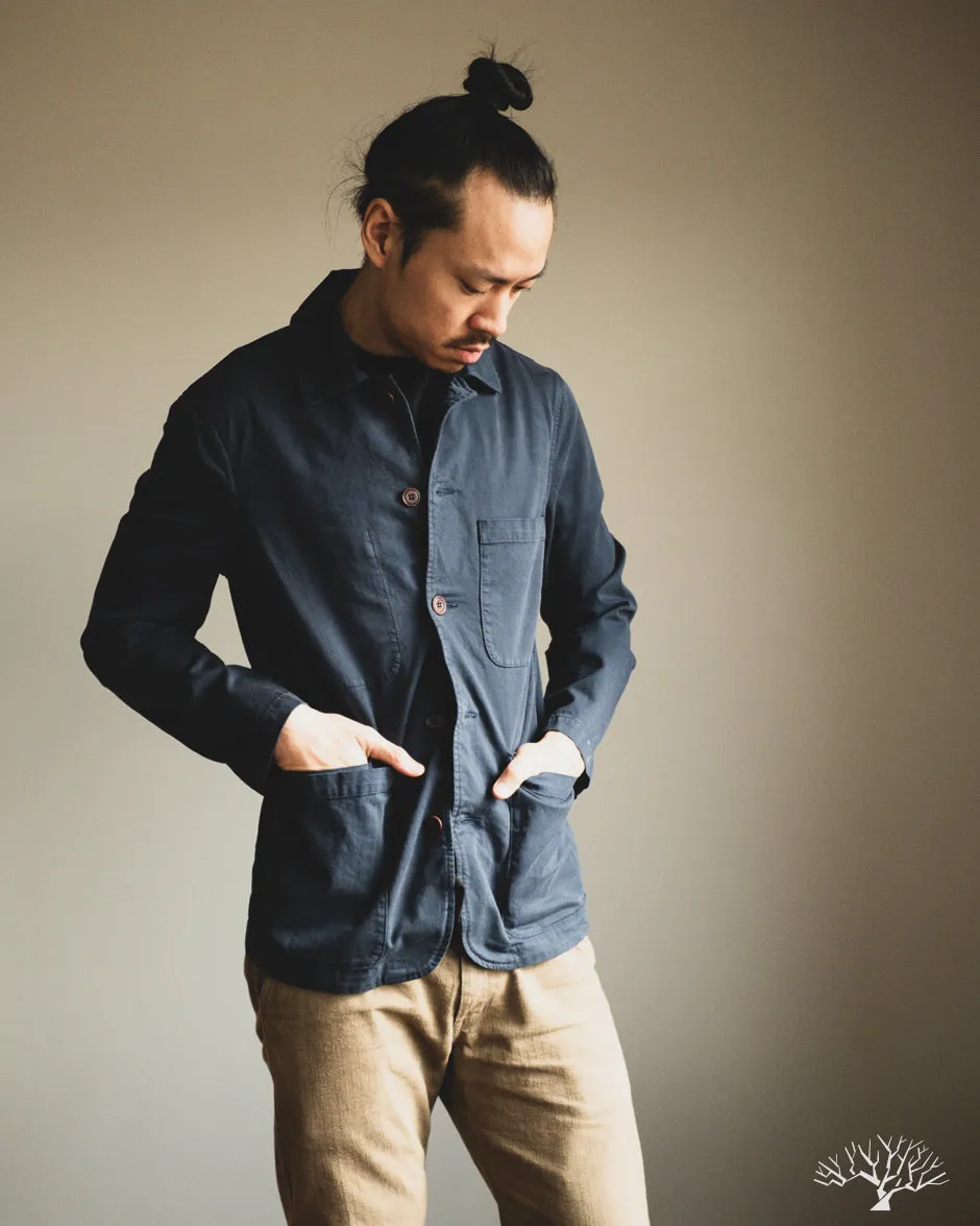 Brewer Jacket Cotton Structure - Navy