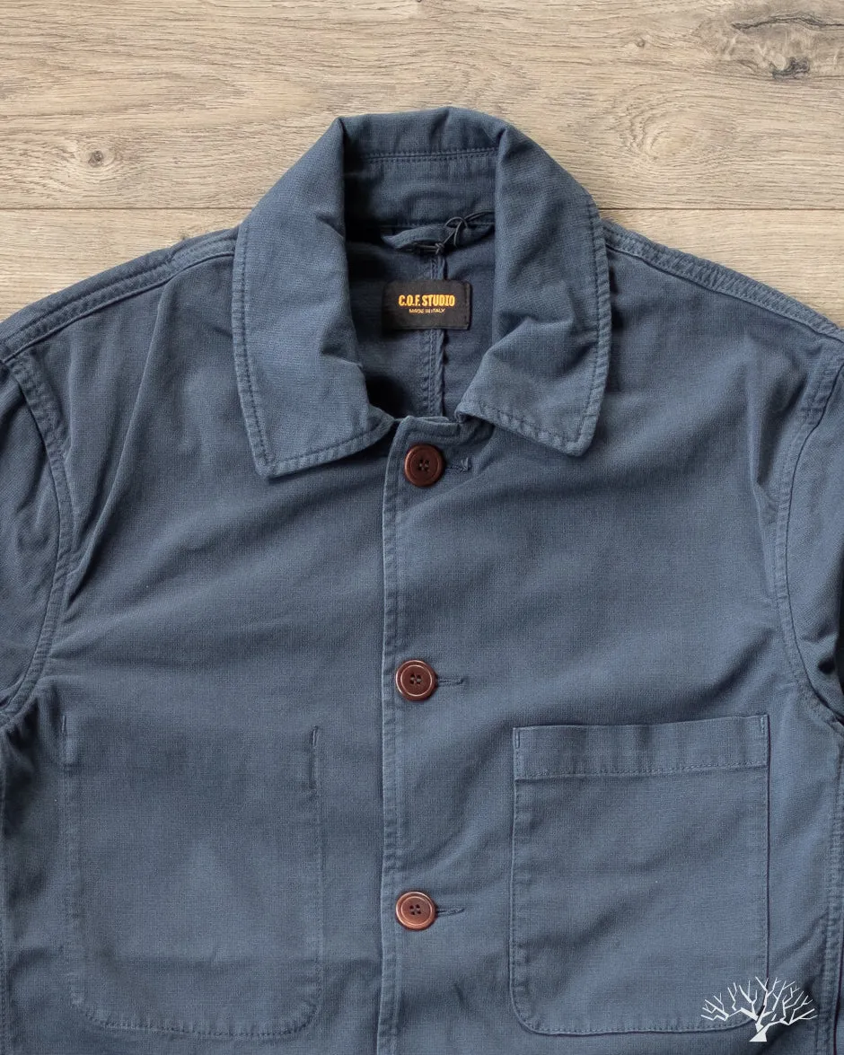Brewer Jacket Cotton Structure - Navy