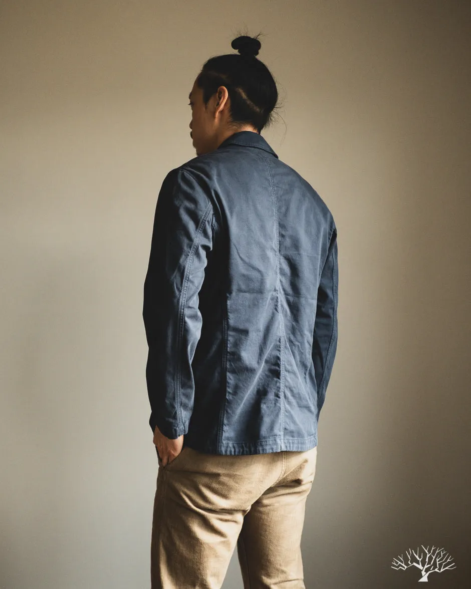 Brewer Jacket Cotton Structure - Navy