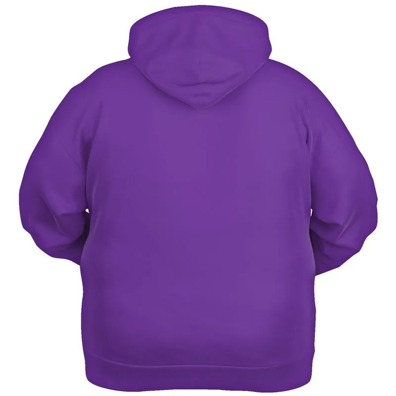 Bright Violet Hoodie | Unisex | with PLUS sizes | Bright Pure Violet | C75M100Y0K0
