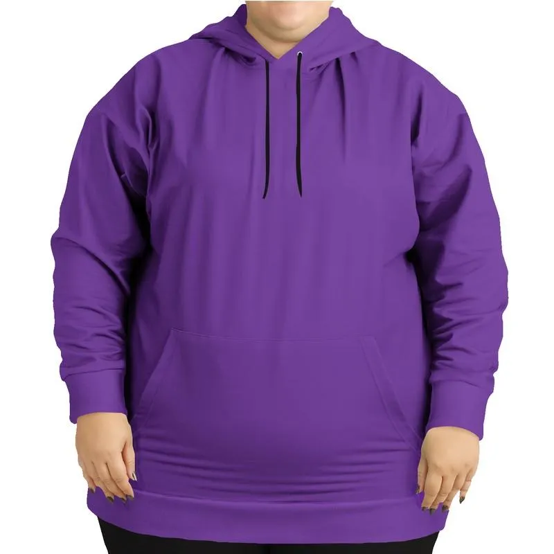 Bright Violet Hoodie | Unisex | with PLUS sizes | Bright Pure Violet | C75M100Y0K0