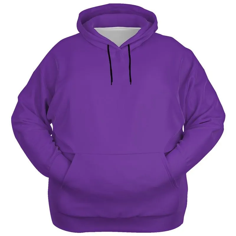 Bright Violet Hoodie | Unisex | with PLUS sizes | Bright Pure Violet | C75M100Y0K0