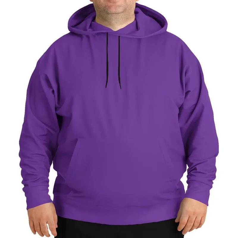 Bright Violet Hoodie | Unisex | with PLUS sizes | Bright Pure Violet | C75M100Y0K0