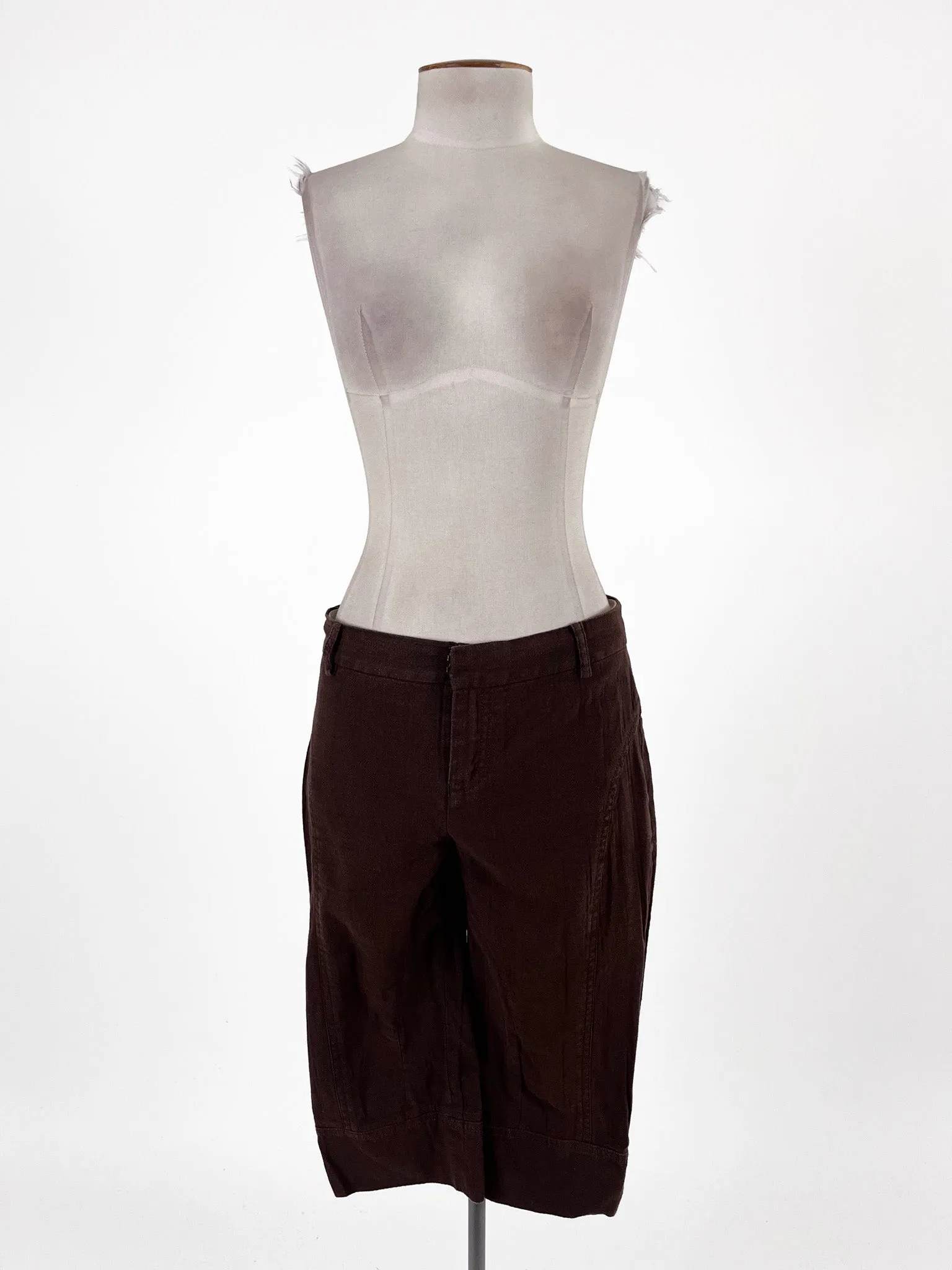 Cagliari Exchange | Brown Cropped Straight fit Pants | Size M