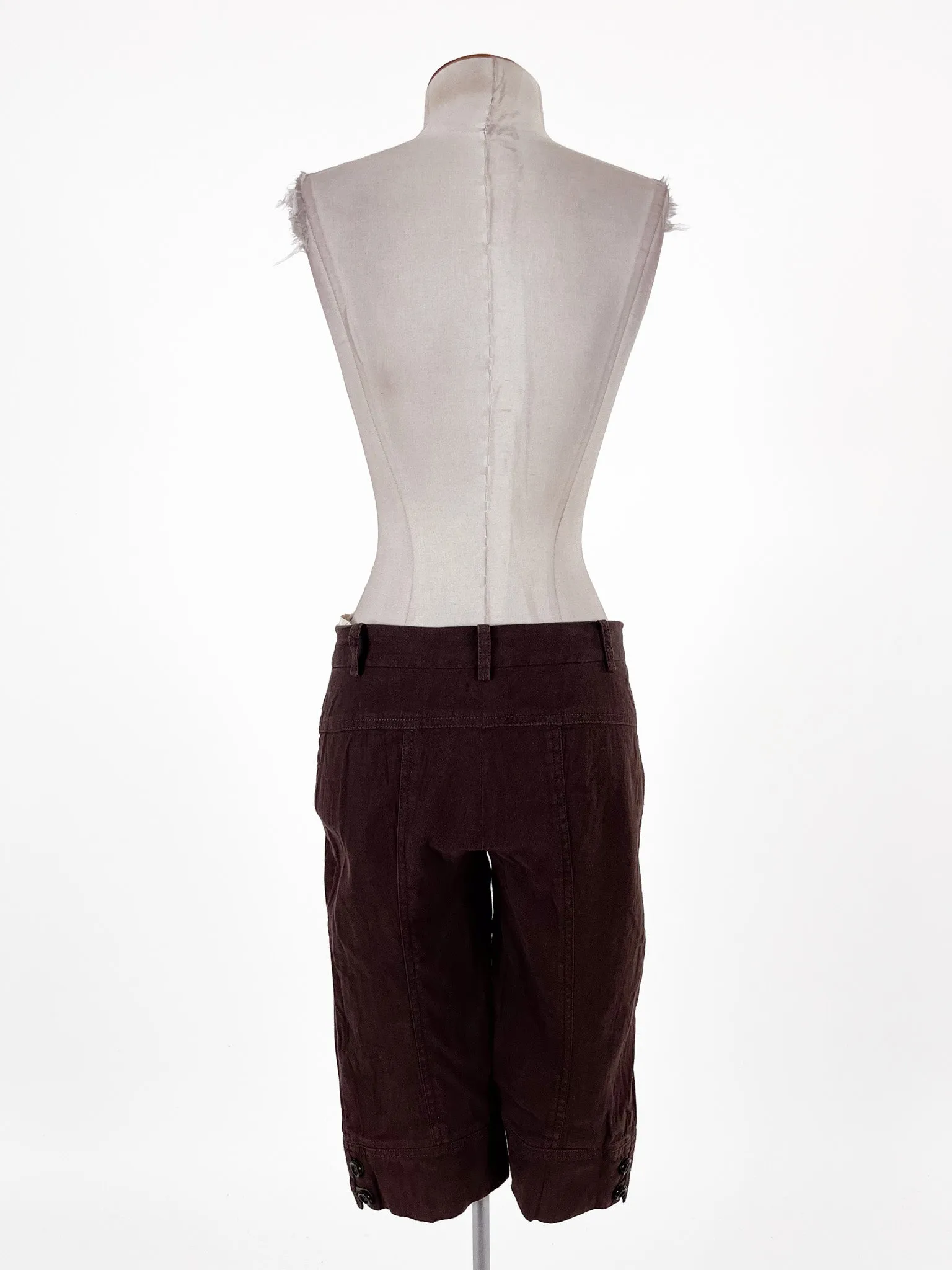 Cagliari Exchange | Brown Cropped Straight fit Pants | Size M