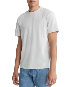 Calvin Klein Mens Classic fit Short Sleeve T-Shirt Shirt XL Light Grey Solid