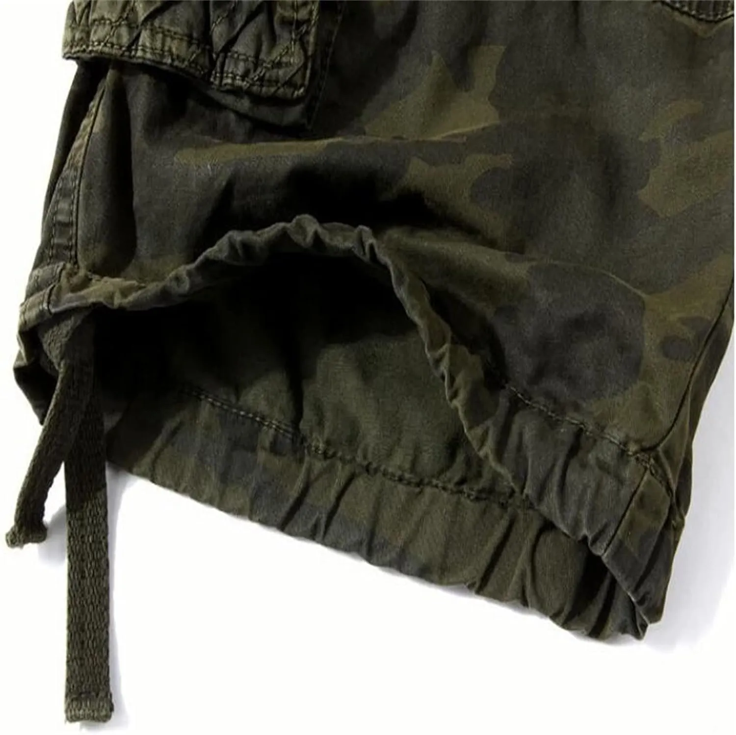 Camo Cargo Shorts for Men Plus Size Casual Summer Fashion Hiking Shorts Multi-Pocket Running Workout Short with Belt