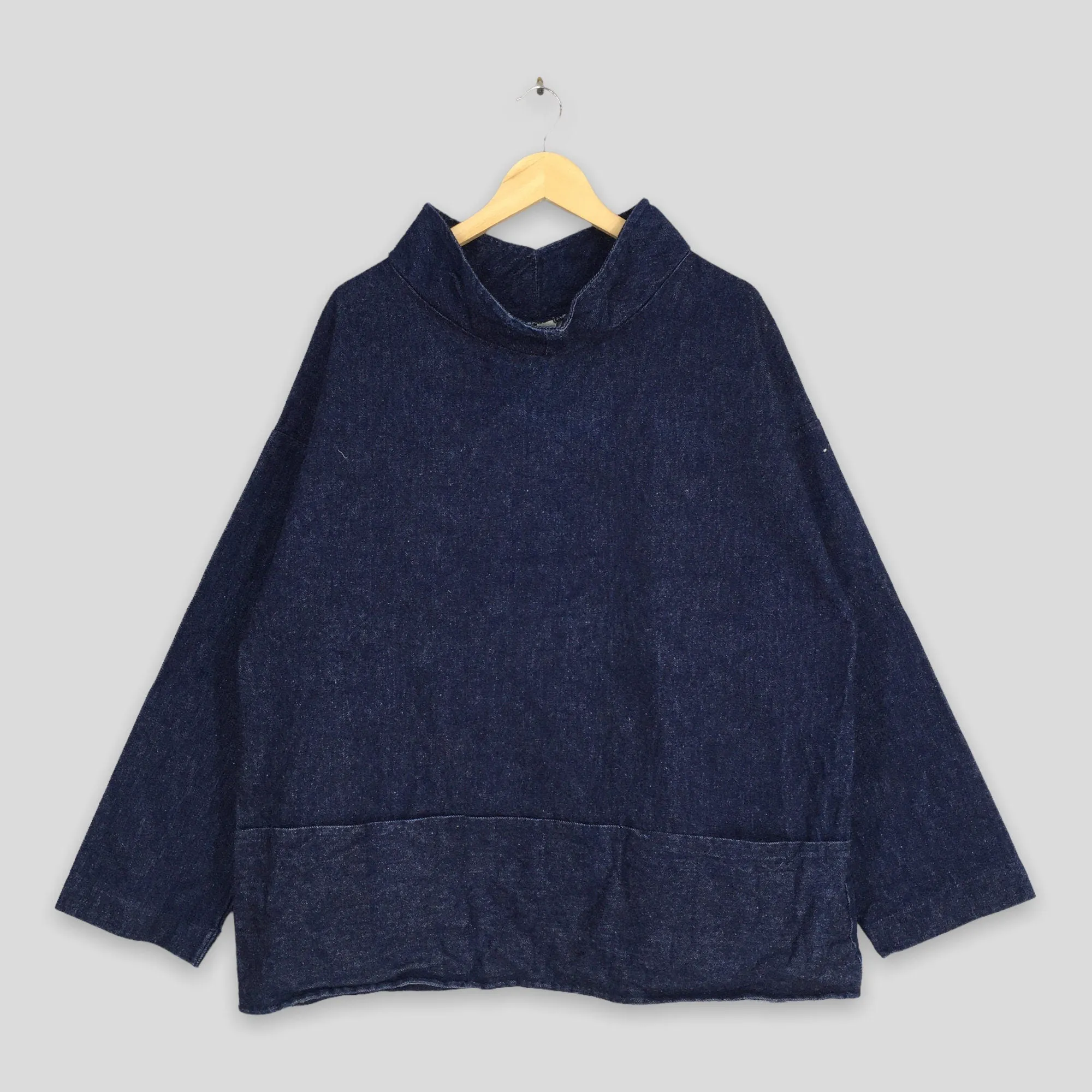Cape Pullover Jeans Jacket Large