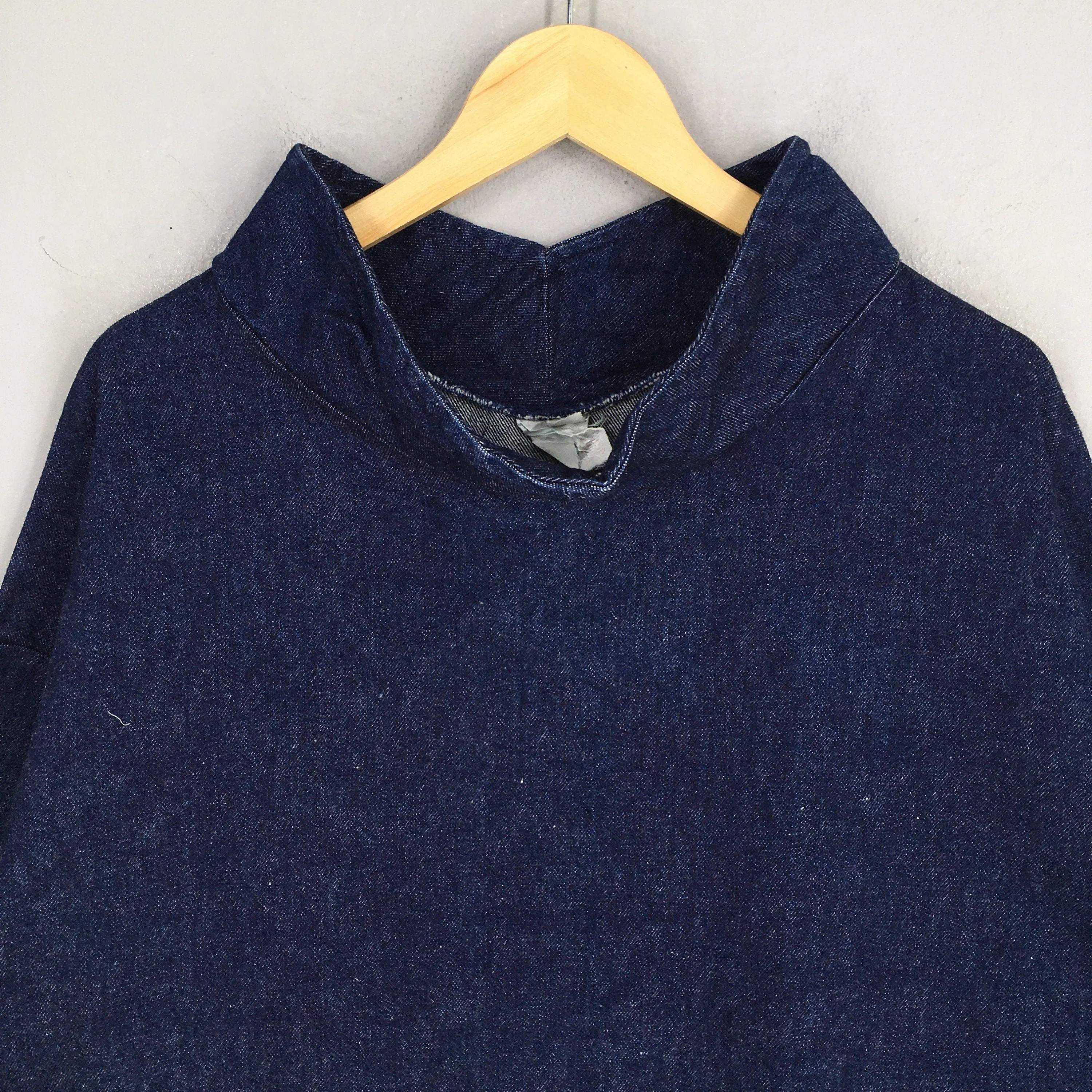 Cape Pullover Jeans Jacket Large