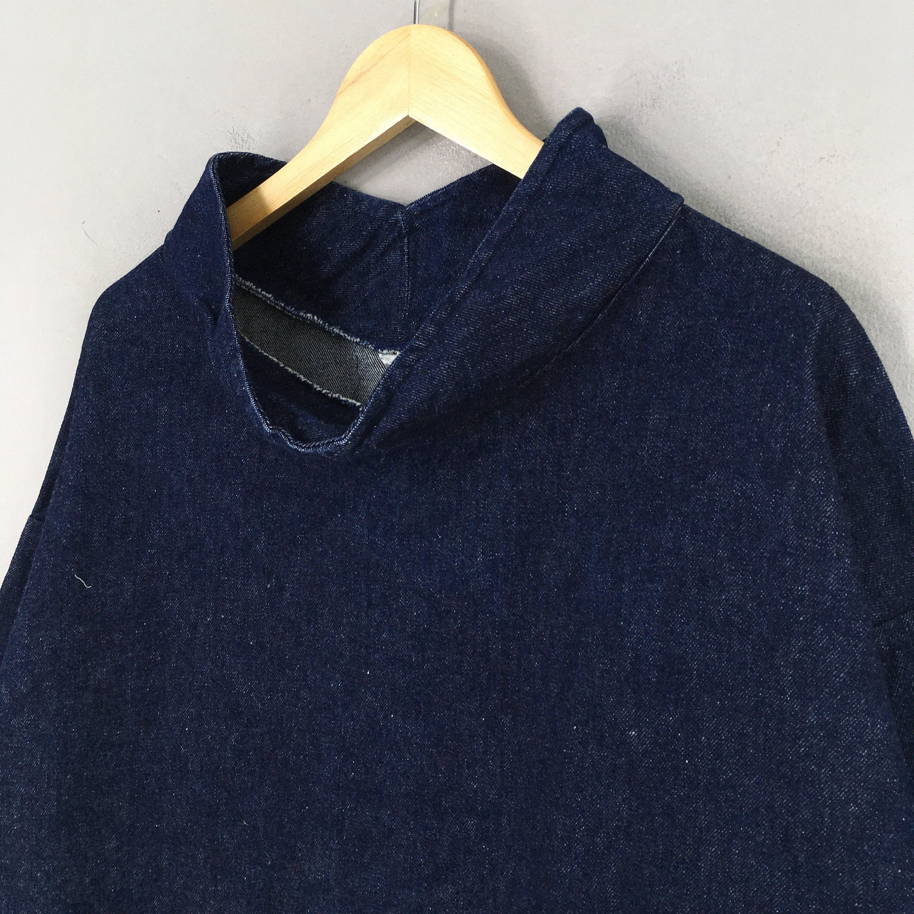 Cape Pullover Jeans Jacket Large