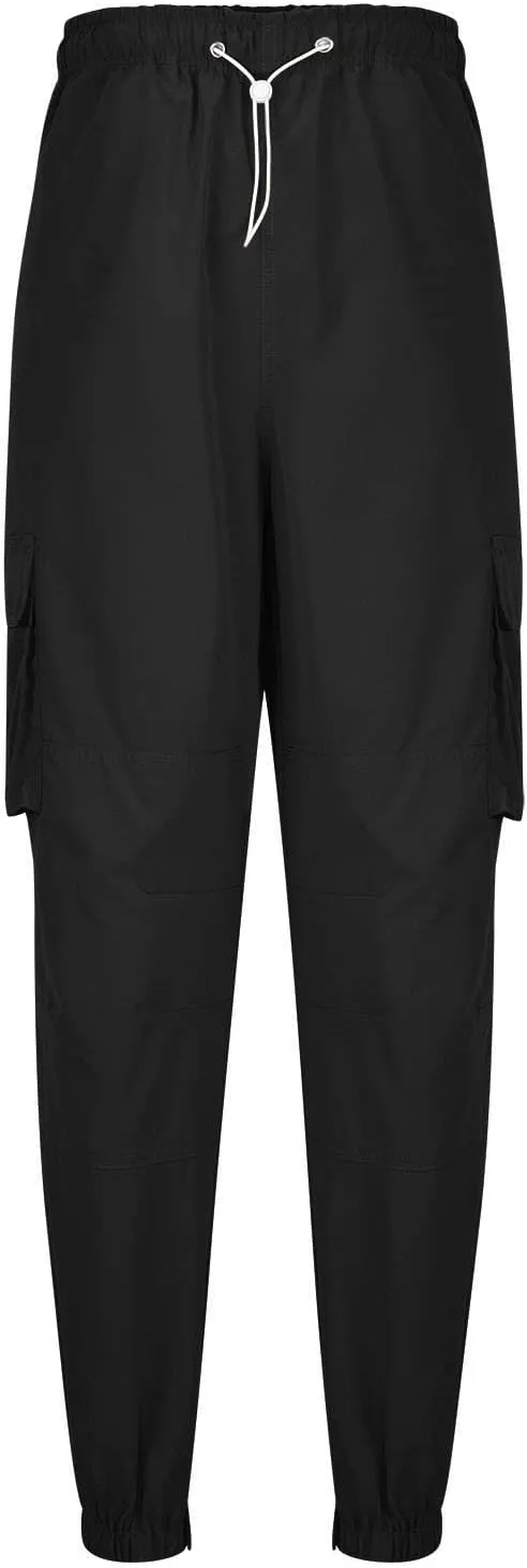 Cargo Pants for Men Big and Tall Men's Fleece Sweatpant with Pockets Drawstring Athletic Pants Joggers Running Sports