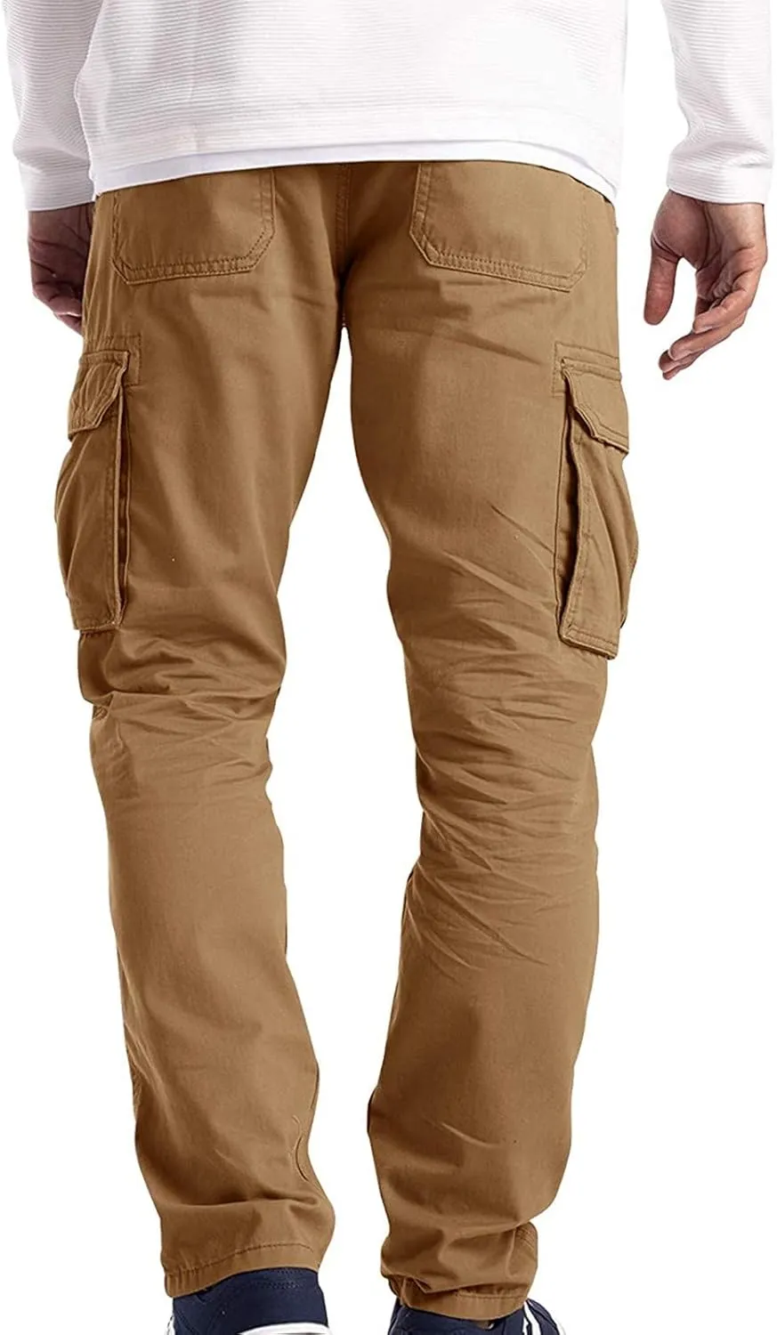 Cargo Pants for Men Big and Tall Pants Lightweight Sports Jogger Sweatpants Drawstring Pants Outdoor Fishing Trousers