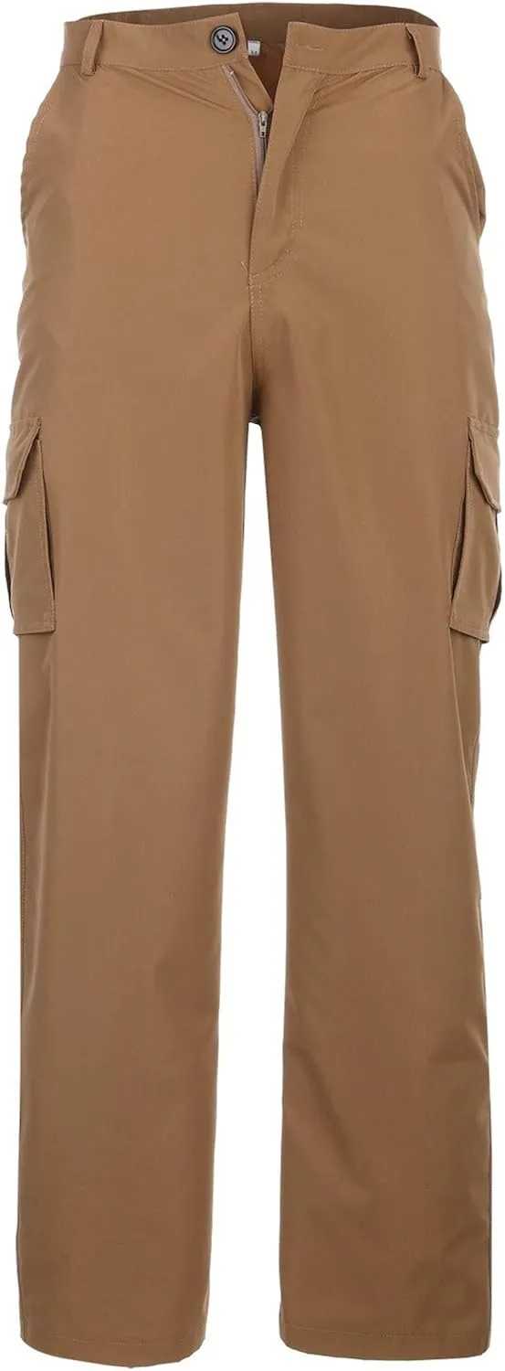 Cargo Pants for Men Big and Tall Pants Lightweight Sports Jogger Sweatpants Drawstring Pants Outdoor Fishing Trousers
